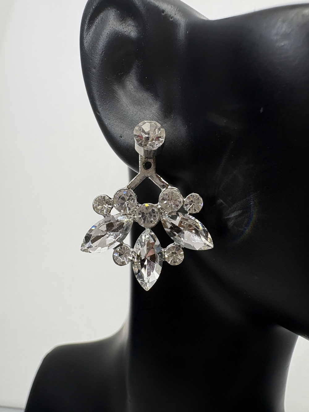 Elegant Clear Crystal Drop Earrings for Women